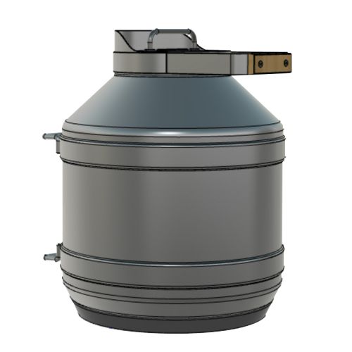 4.7L真空断熱ビール樽タンク、竹蓋付き