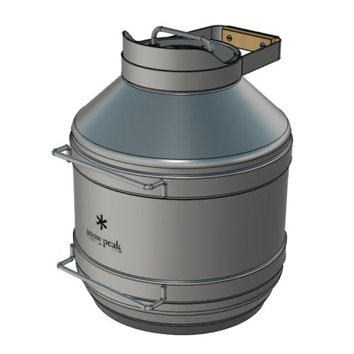 4.7L真空断熱ビール樽タンク、竹蓋付き