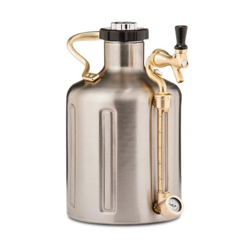 3.8LグラウラーCO2レギュレーターキャップ付き
